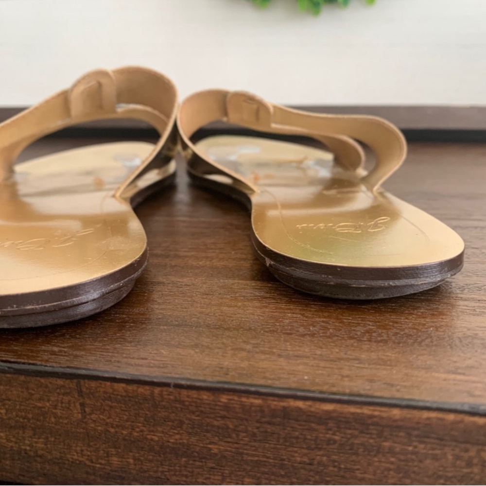 J.Crew leather gold sandals - size 8.5 - Picture 6 of 7